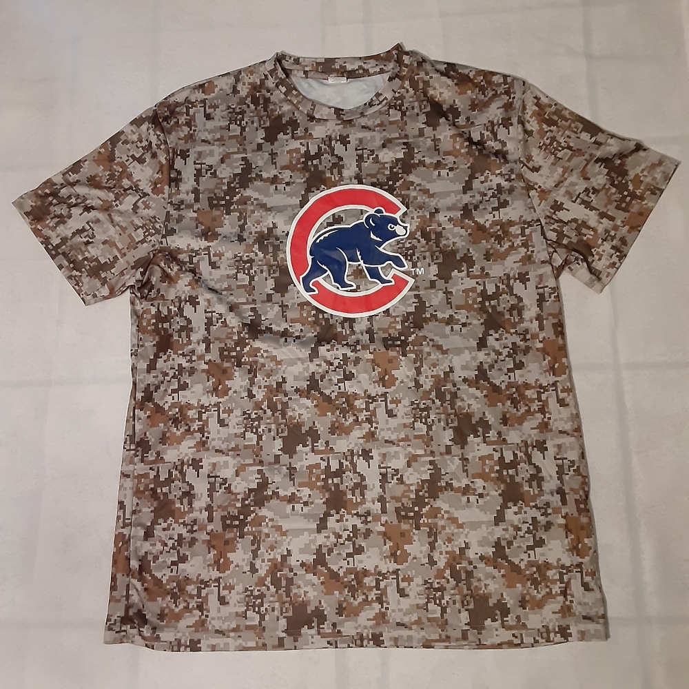 Chicago Cubs Camo Men's Adult XL T Shirt